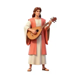 Bard with a travelling lute