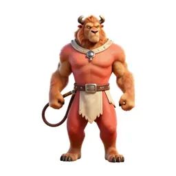 Beast tamer with a whip