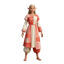 Fae trickster in patchwork