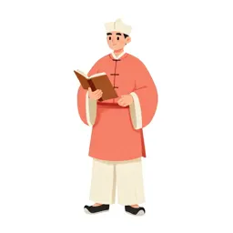 River merchant with a ledger