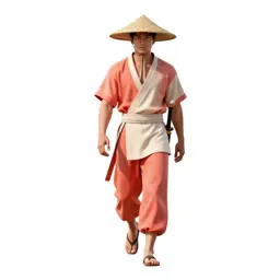 Wandering swordsman in a straw hat