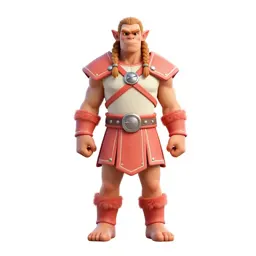 Orc chieftain with braided hair