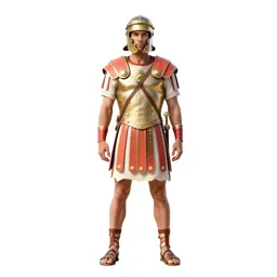 Roman legionary with a scutum