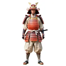Samurai in lacquered armour