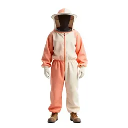 Beekeeper in a veiled suit