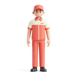 Bus driver in uniform