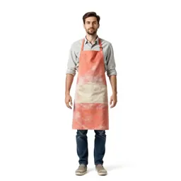Ceramicist in a clay-dusted apron