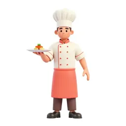 Chef plating a dish