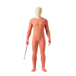 Glassblower with a blowpipe