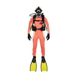 Rescue diver with fins