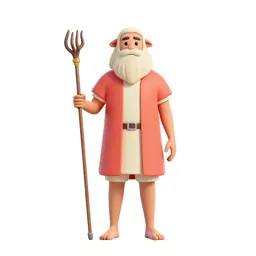 Shepherd with a crook