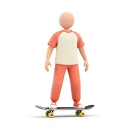 Skateboarder with a board underarm