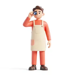 Watchmaker with a loupe