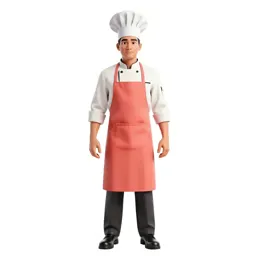 Starship cook in a galley apron