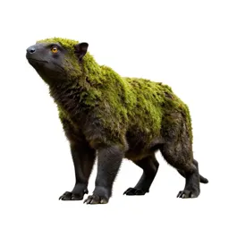 Forest spirit of moss and bark