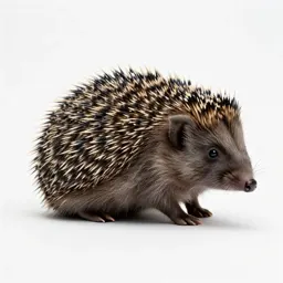 Hedgehog curled up