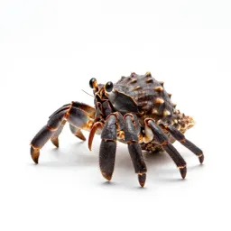 Hermit crab in a shell