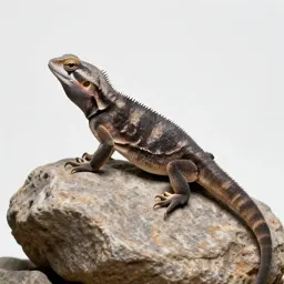 Tuatara on a rock