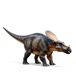 Ankylosaurus with its club tail