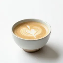 Flat white in a ceramic cup