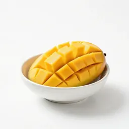 Mango sliced open