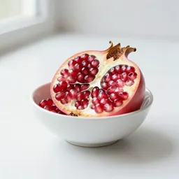 Pomegranate halved