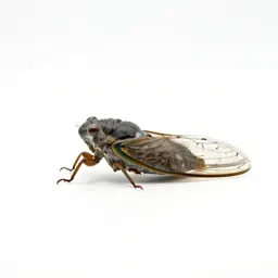 Cicada mid-song