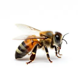 Honeybee on a comb