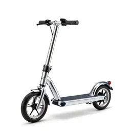 Scooter with a folding stem