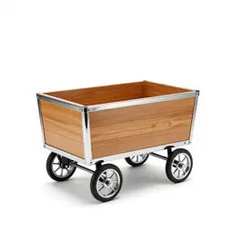 Wagon with wooden sides