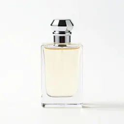 Perfume bottle with a faceted stopper