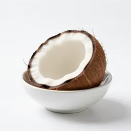 Coconut cracked open