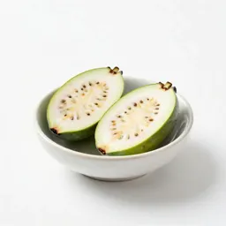 Feijoa cut in two
