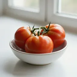 Heirloom tomato on the vine