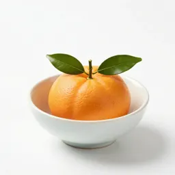 Mandarin with leaves