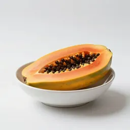 Papaya halved