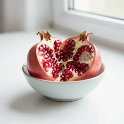 Pomegranate broken open