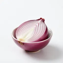 Red onion halved