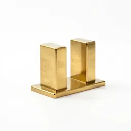 Brass bookend pair