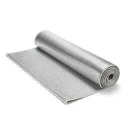 Hand-knotted wool rug rolled up
