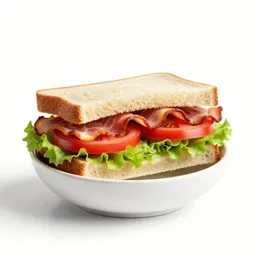 Bacon-lettuce-tomato sandwich