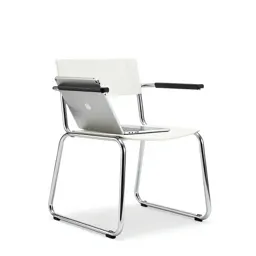 Tablet-armed chair