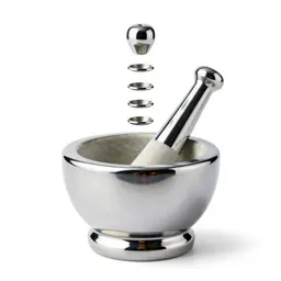 Marble mortar and pestle