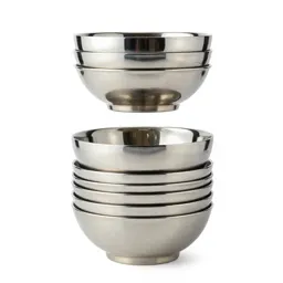 Stack of nesting mixing bowls