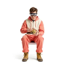 Clockwork tinkerer with goggles