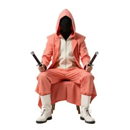 Hooded rogue with twin daggers