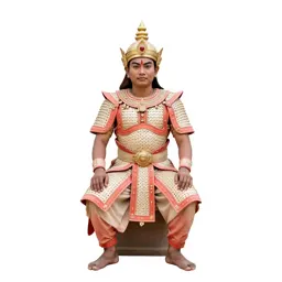 Temple guardian in ceremonial armour