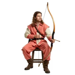 Wandering forest ranger with a longbow