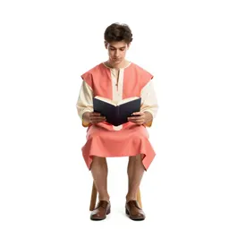 Young apprentice with a spellbook