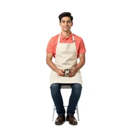 Barista with a portafilter